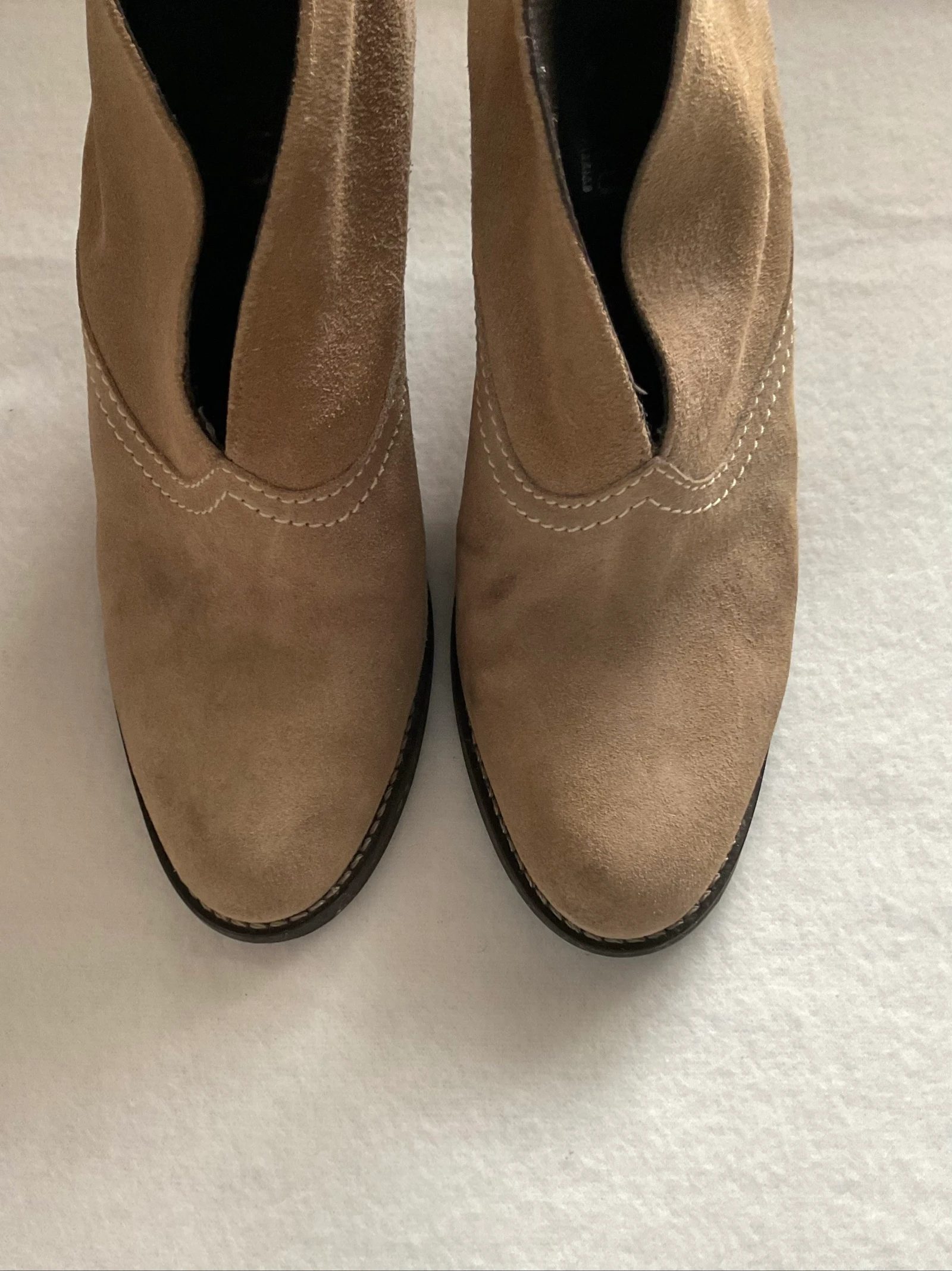 Bottines Foreva Cuir Camel Vintage | Taille 38 – photo 4